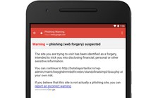 Ứng dụng Gmail trên Android có khả năng phòng tránh được liên kết lừa đảo