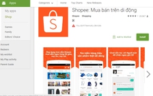 Ứng dụng mua bán trên di động Shopee có thêm 5 triệu lượt tải