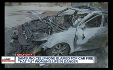 Điện thoại Samsung Galaxy phát cháy, thiêu rụi xe hơi