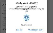 Chrome sử dụng xác thực vân tay trên Android để tăng cường bảo mật