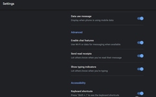 Messages cho web xuất hiện trên Google.com