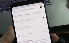 Tự động xóa lịch sử lưu trữ địa điểm đã ghé thăm tại Google Maps