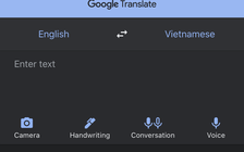 Google Translate hỗ trợ giao diện nền tối trên iOS
