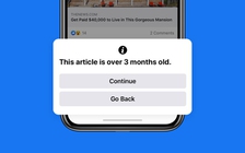 Facebook sẽ thông báo cho người dùng sắp chia sẻ tin cũ