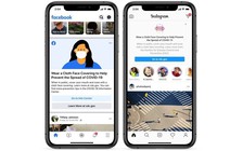 Facebook và Instagram nhắc nhở mọi người đeo khẩu trang