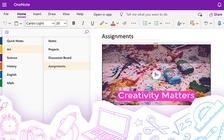 Microsoft Teams và OneNote được tích hợp Adobe Spark