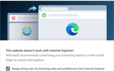 Người dùng Internet Explorer bị buộc chuyển sang Edge