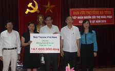Toyota Việt Nam hỗ trợ người dân bị thiệt hại vì mưa lũ