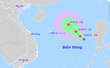 Vùng áp thấp trên Biển Đông sẽ mạnh lên thành áp thấp nhiệt đới, gió giật cấp 8