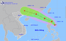 Áp thấp nhiệt đới mạnh lên thành bão Ma-on, gió giật cấp 10 hướng vào Biển Đông
