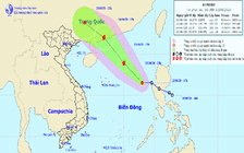 Áp thấp nhiệt đới giật cấp 9 đang tiến vào Biển Đông, có thể mạnh thành bão