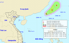 Áp thấp nhiệt đới gây gió mạnh trên vùng biển bắc Biển Đông