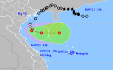 Áp thấp nhiệt đới đang quần thảo ở nam vịnh Bắc bộ, gió giật cấp 8