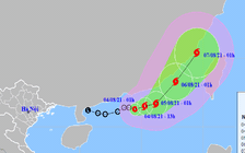 Bão số 4 trên Biển Đông đang mạnh lên sức gió 90 km/giờ, giật cấp 11