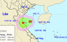 Áp thấp nhiệt đới đang áp sát Thanh Hóa - Hà Tĩnh