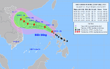 Bão Conson giật cấp 11 đang áp sát Biển Đông, biển động rất mạnh
