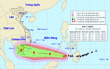 Bão Tembin giật cấp 13, đang tiến vào Biển Đông