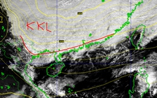 Không khí lạnh cực mạnh từ Trung Quốc đã áp sát biên giới phía bắc nước ta