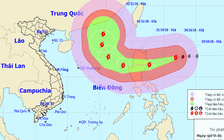 Bão Yutu giật trên cấp 17 đang di chuyển nhanh về phía Biển Đông