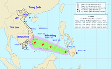 Áp thấp nhiệt đới gây mưa rào và giông mạnh trên Biển Đông