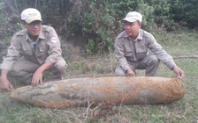 Gặp bom nặng 266 kg khi san lấp đường dẫn công trình