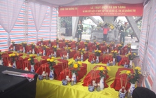 An táng truy điệu 40 hài cốt liệt sĩ, tìm thấy bên sông thiêng Thạch Hãn