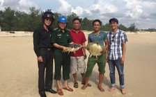 Cứu 2 con rùa biển mắc lưới ngư dân, thả về tự nhiên