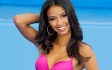 Hoa hậu Pháp 2014 dự họp báo Hoa hậu Việt Nam