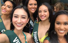 Hà Thu tự tin trả lời tiếng Anh, hát 'Hello Vietnam' gửi bạn bè quốc tế