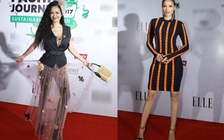 Hồng Nhung môi bầm, Phạm Hương đeo khuyên mũi gây ấn tượng trên thảm đỏ