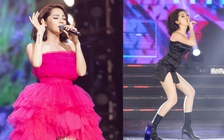 Bảo Anh thay trang phục gợi cảm ngay trên sân khấu