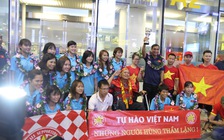 Ngày về rộn ràng niềm vui của đội tuyển bóng đá nữ Việt Nam