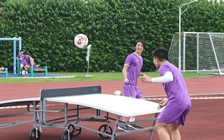 Công Phượng bất ngờ làm thủ môn, Quang Hải chơi môn độc lạ trước trận gặp Campuchia