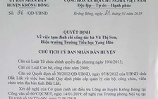 Tạm đình chỉ công tác hiệu trưởng nghi cắt xén tiền hỗ trợ học sinh nghèo