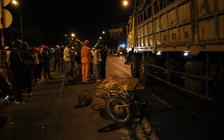 Hai xe máy va chạm, một người bị xe tải cán tử vong