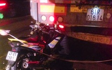 Tông vào đuôi xe đầu kéo đậu ven đường, một trung úy công an tử vong