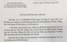 Sau 5 tháng Trường đại học Tôn Đức Thắng không có hiệu trưởng: Giải quyết thế nào?