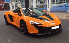 Mui trần 650S phong cách McLaren P1 lạ lẫm trên phố Sài Gòn