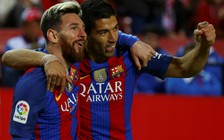 Messi và Suarez giúp Barcelona lội ngược dòng trên sân Sevilla