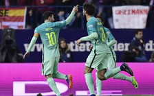 Messi và Suarez giúp Barcelona đặt 1 chân vào chung kết Cúp Nhà vua