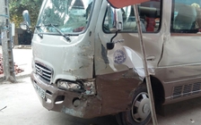 Bé trai 13 tuổi lái xe khách gây tai nạn liên hoàn