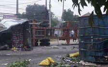 Xe tải đâm container, 2 người tử vong