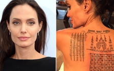 Angelina Jolie lộ hình xăm 'gắn kết hôn nhân' với Brad Pitt