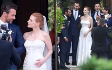 Anne Hathaway bay sang Ý dự đám cưới hoành tráng của Jessica Chastain