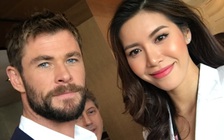 Siêu mẫu Minh Tú 'khoe' ảnh chụp cùng 'Thần Sấm' Chris Hemsworth