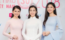 Kỳ Duyên, Đỗ Mỹ Linh khoe sắc tại buổi họp báo Hoa hậu Việt Nam 2018