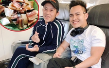 Con trai đãi Hoài Linh món cá khô khi sang Mỹ chơi