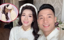 Cầu thủ Bùi Tiến Dũng khóa môi bạn gái hot girl trong lễ ăn hỏi