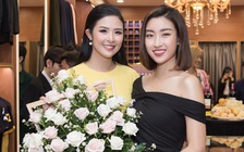 Đỗ Mỹ Linh rạng rỡ đến chúc mừng Ngọc Hân giữa ồn ào tình cảm