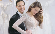 Xôn xao ảnh Hồ Ngọc Hà và Kim Lý diện đồ cưới